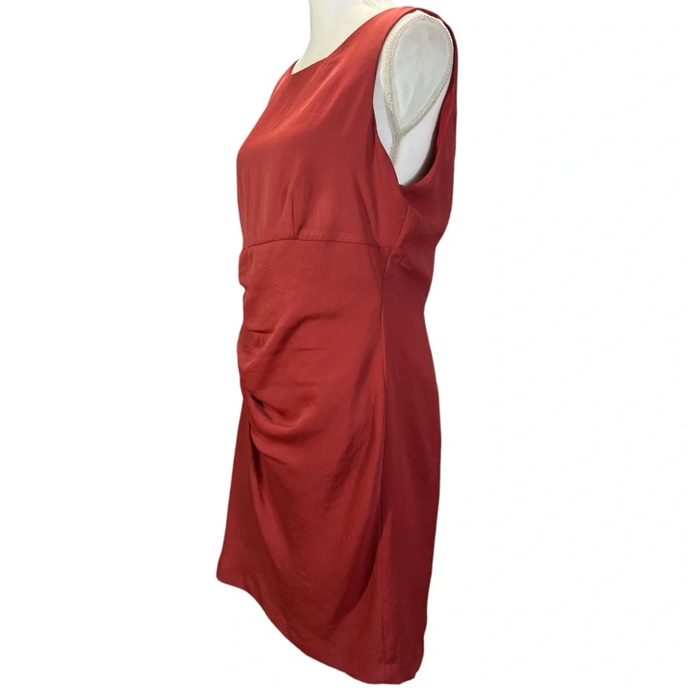 Anne Klein EC rust sleeveless scoop neck dress. Size 12 - Picture 4 of 6